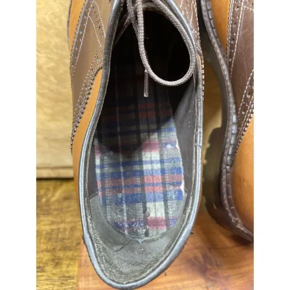 Johnston & Murphy Shoes Mens Size 9M Brown 2-Tone Leather Saddle Oxfords 20-7874 - Picture 9 of 11
